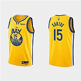 Golden State Warriors #15 Gui Santos 2022 Yellow Stitched Basketball Jersey Dzhi,baseball caps,new era cap wholesale,wholesale hats